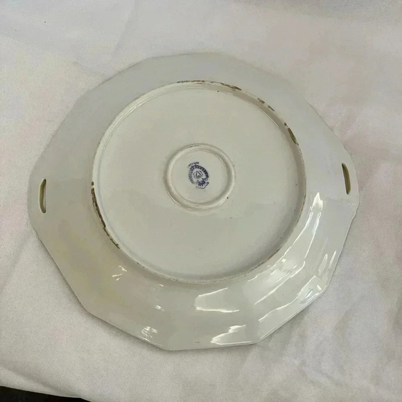 Vintage German Beyer and Bock Painted Ceramic Decorative Plate Set - Picture 8 of 10